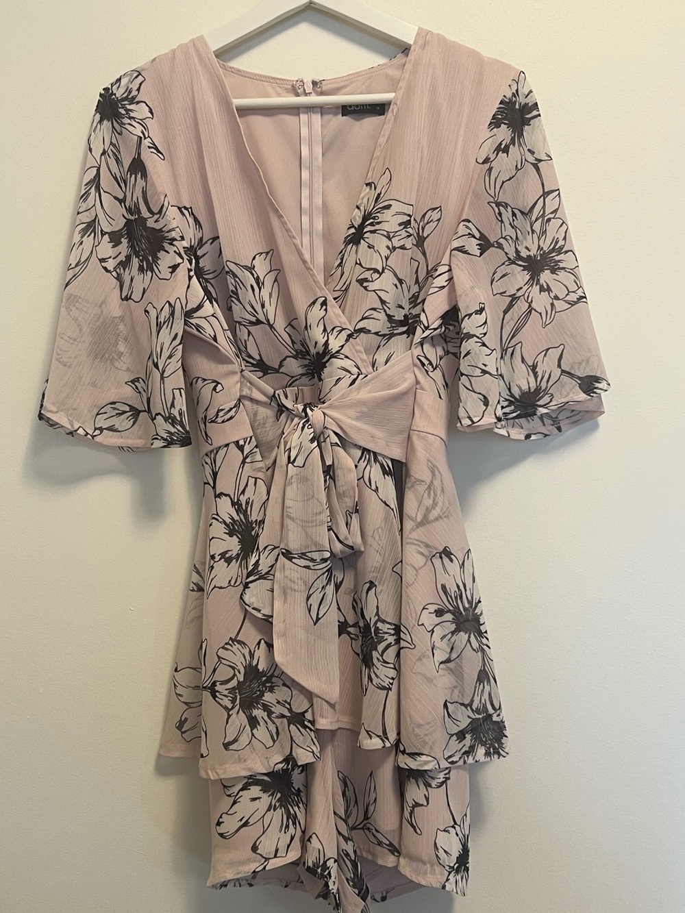 Dotti Blush Floral High-Low Romper | Feminine | Romantic | Spring‎ | Floral
